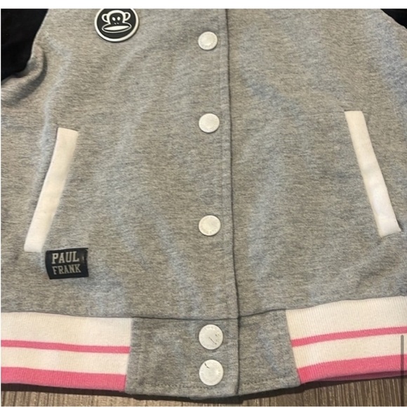 Paul Frank Girls Varsity Snap Jacket Small - Picture 6 of 6